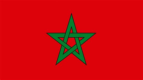 bandera roja con una estrella verde